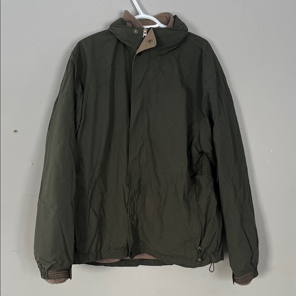 L.L. Bean Olive Green Windbreaker Jacket